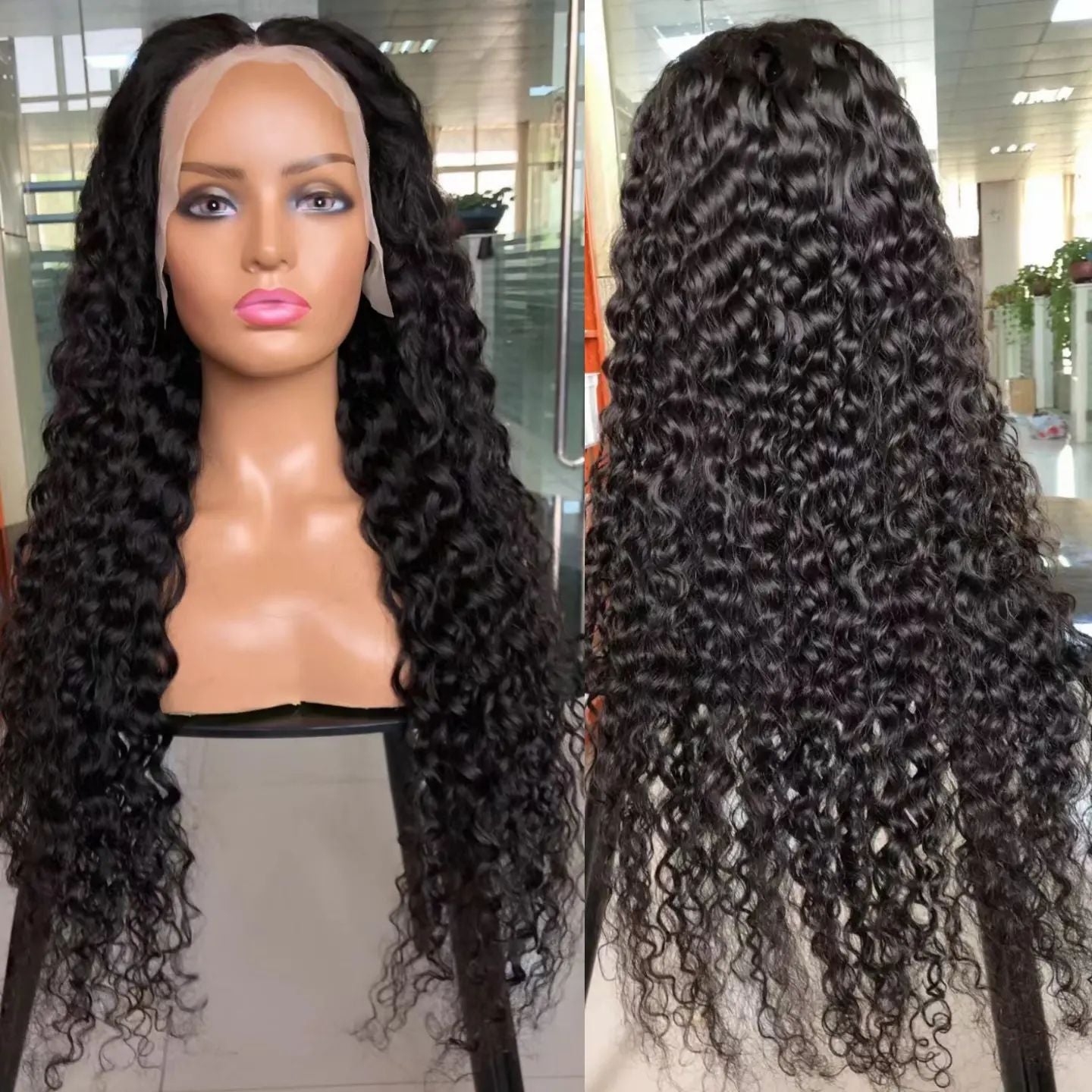 Deep Wave Wig Human Hair 10A Grade