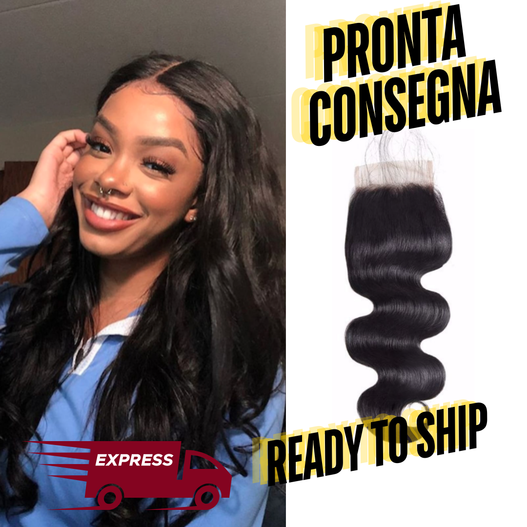 READY TO SHIP - 4x4 closure body wave  Human Hair